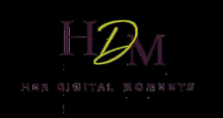 HDM Desi Marital Marriages logo with purple and gold lettering on black background